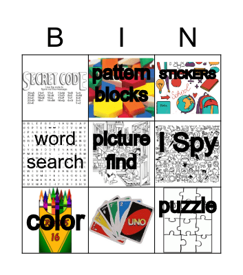 Music and choice Bingo Card