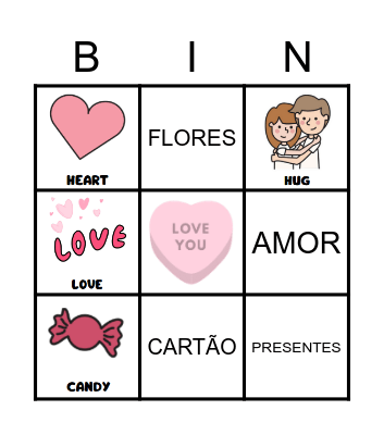 VALENTINES BINGO Card