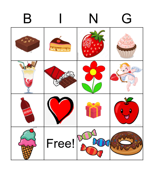 Sweets Bingo B Bingo Card