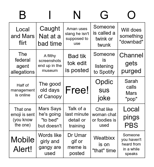 2:00 AM Triple Arrow Bingo Card