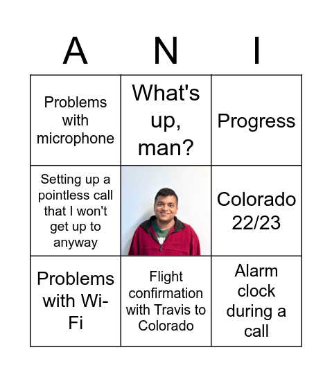 Ani Bingo Card