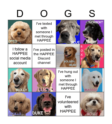Spring 2023 DOGGO Bingo Card