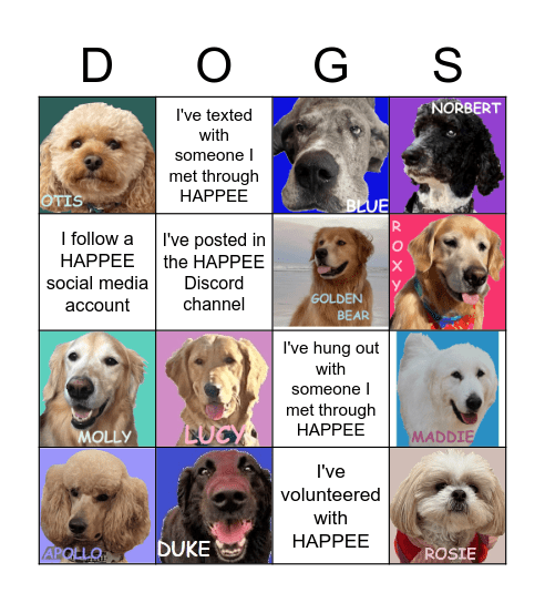 Spring 2023 DOGGO Bingo Card