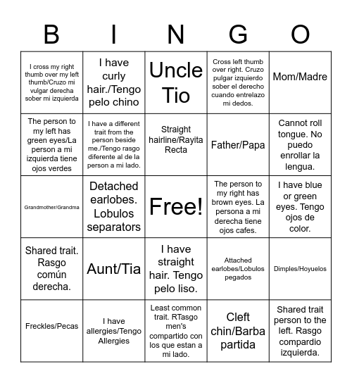 You be You! Bingo! Bingo Card