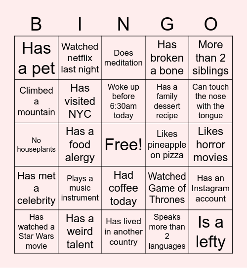 Kapturall Bingo! Bingo Card