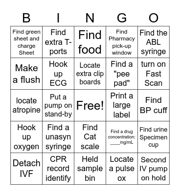 Intro to CCU Bingo Card