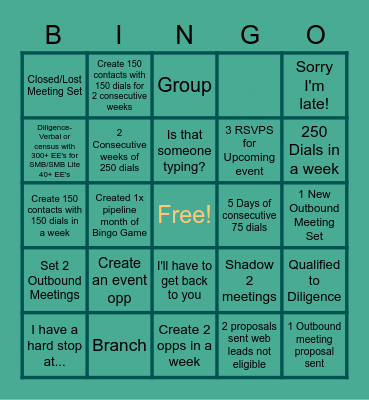 One Medical Bingo Card