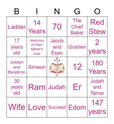 Bible Bingo Card