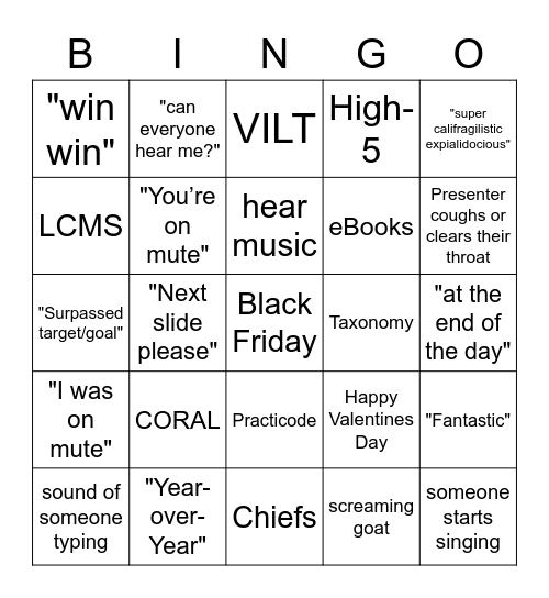 Product Dept. 2022 Year in Review Bingo Card