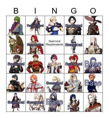 feh bingo 2023 Bingo Card