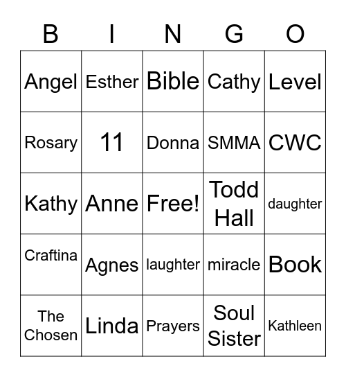SS JOY BINGO Card