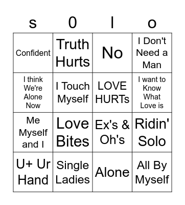 Going Bingo Card