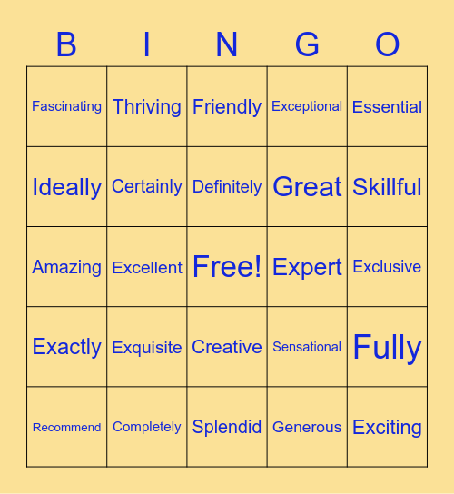 Town Hall Bingo Card