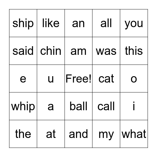 SHARKS Bingo Card