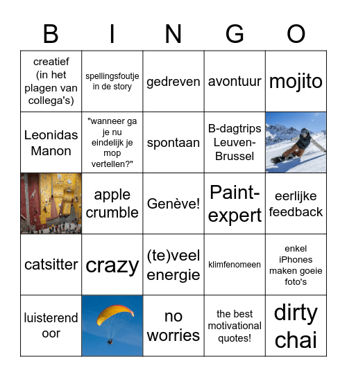 Marly's Bingo Card