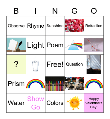 Connect To Science Bingo Card