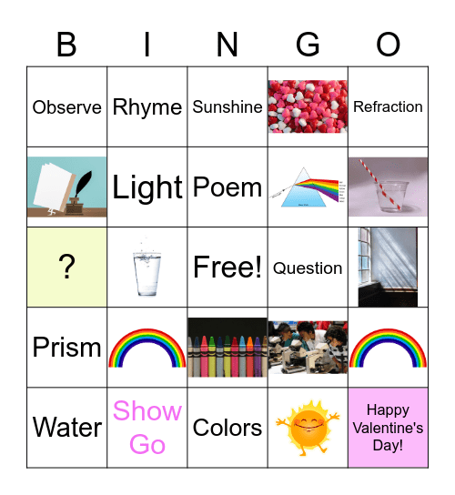 Connect To Science Bingo Card