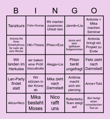 2023 Bingö Bingo Card