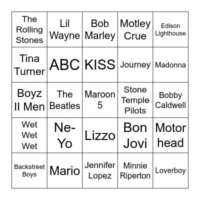 Love2 Bingo Card