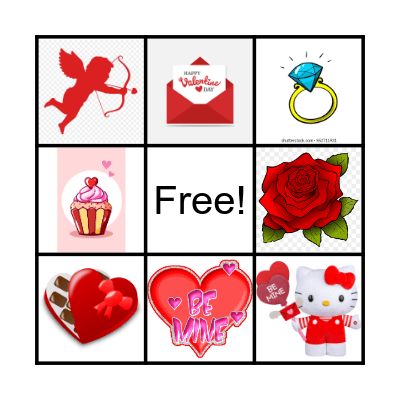 Valentine's Day Scavenger Hunt Bingo Card