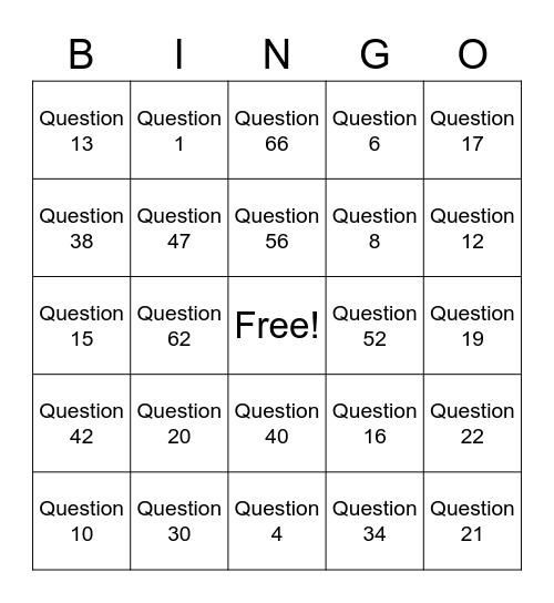 5.17 Bingo Card