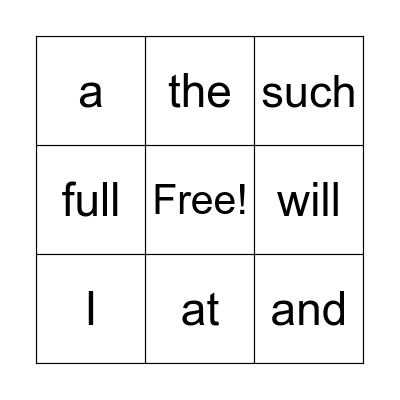 This is Such Fun! Bingo Card