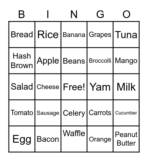 VIRTUAL CAMPING BINGO Card