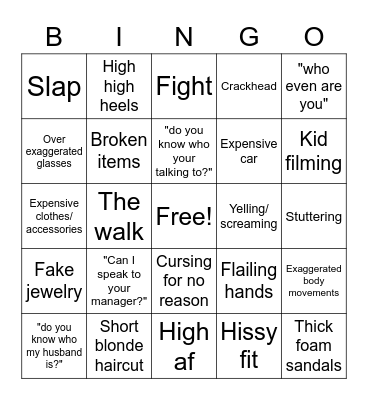 DELETE LAWZ/KAREN bingo Card