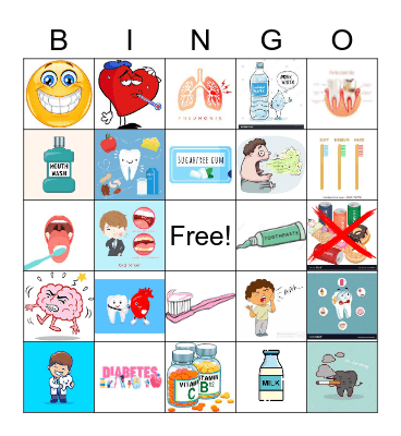 Oral Health & Chronic Diseases Bingo Card