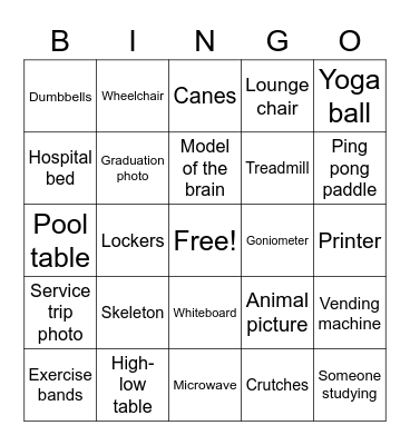 Marymount Tour BINGO Card