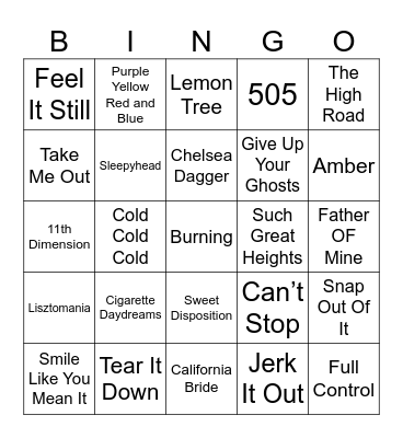 Alternative Bingo Card
