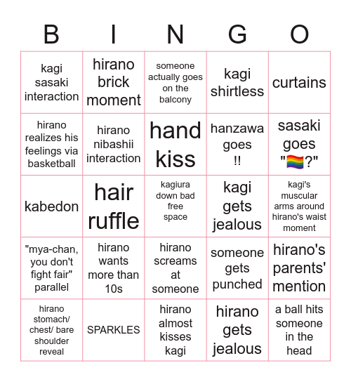 KAGIHIRA Bingo Card