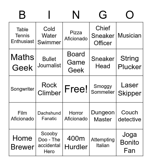 ANDi Titles Bingo Card