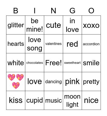 Valentines Day Bingo! Bingo Card