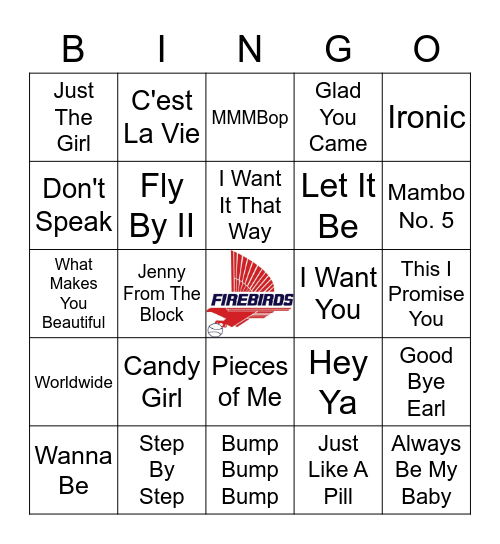 Girls vs. Boys Bingo Card