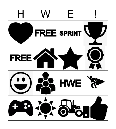 RECOGNITION BINGO Card