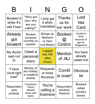 Team 3 is the best (shh don't tell the others ;) Bingo Card