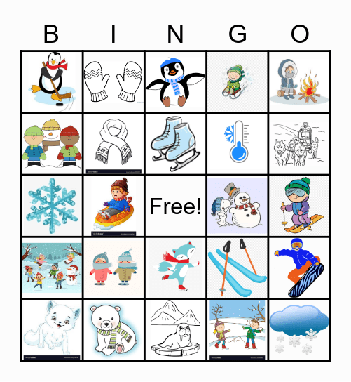 Winter Bingo! Bingo Card