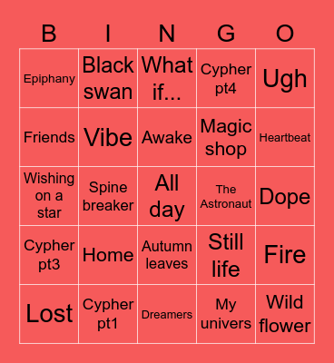 @Vminponquesitos Bingo Card