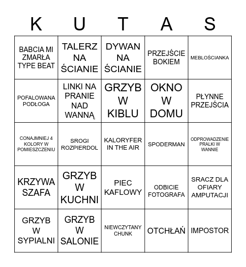 TUR DE MORENKA Bingo Card