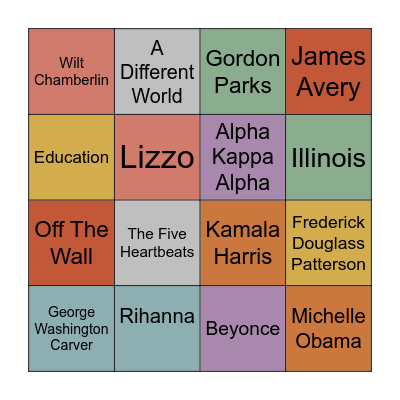 Good Times Bingo Card