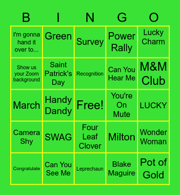 Bingo Lingo Bingo Card