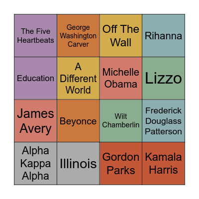 Good Times Bingo Card