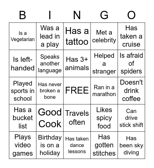 Water Cooler Bingo (1) Bingo Card