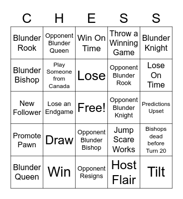 BLENSON BINGO Card