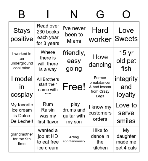 2023 HD Bingo! Bingo Card