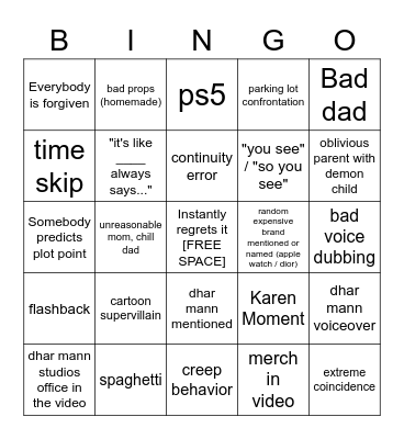Bingo with the besties Bingo Card