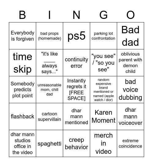 Bingo with the besties Bingo Card