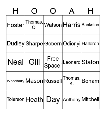 Ugly Sweater Party Bingo Card