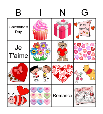 Valentine's Day Bingo Card